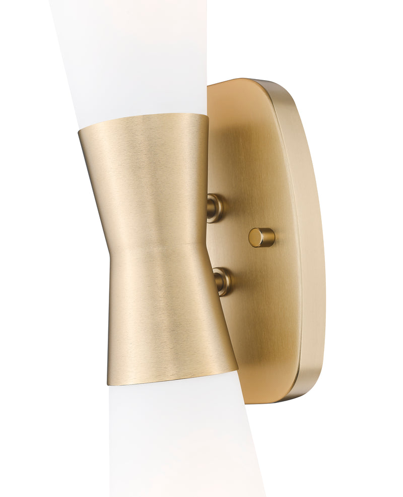 Emrys 2 Light 4.5" Wall Sconce in Modern Gold