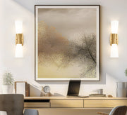 Emrys 2 Light 4.5" Wall Sconce in Modern Gold in a room setting