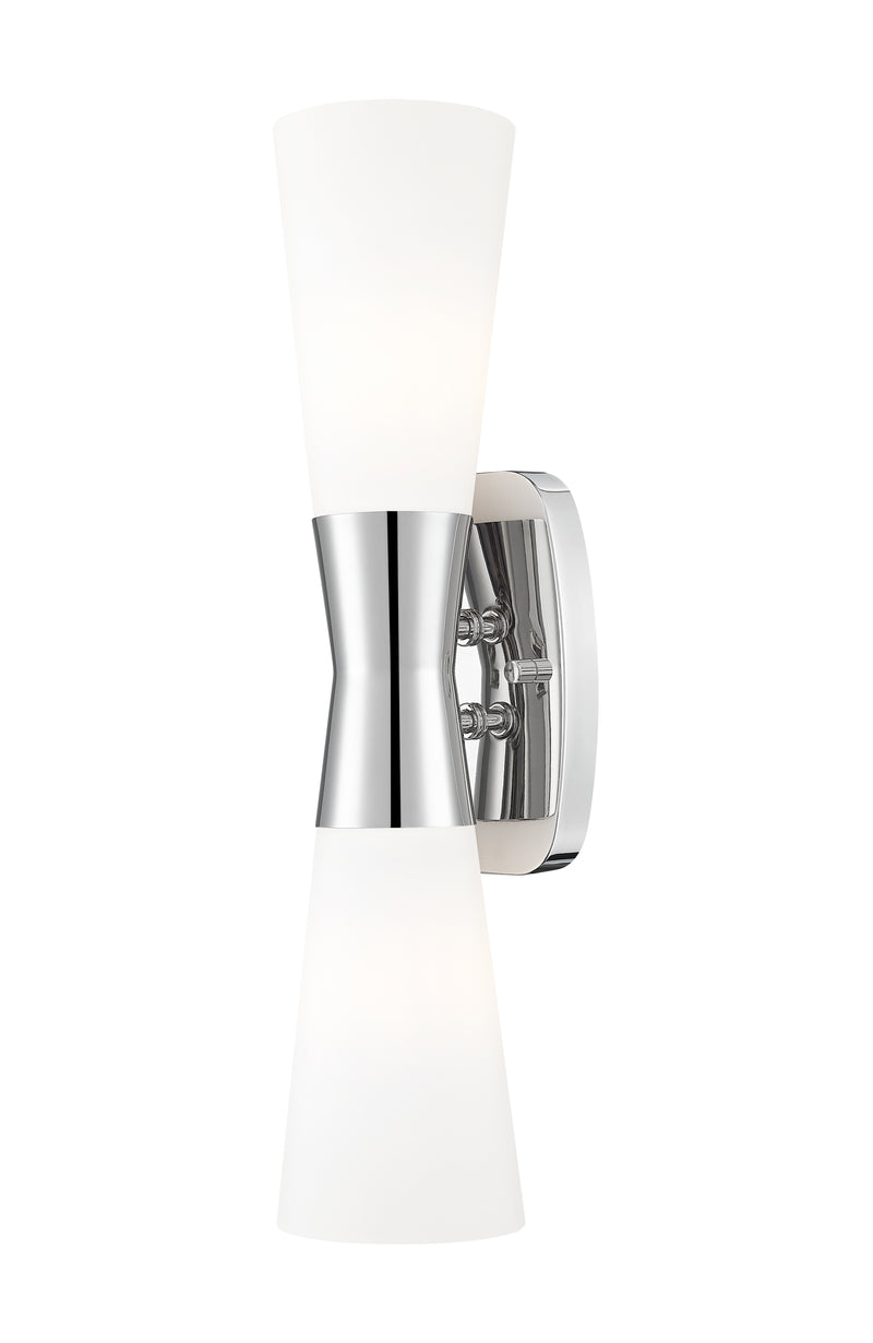 Emrys 2 Light 4.5" Wall Sconce in Polished Nickel