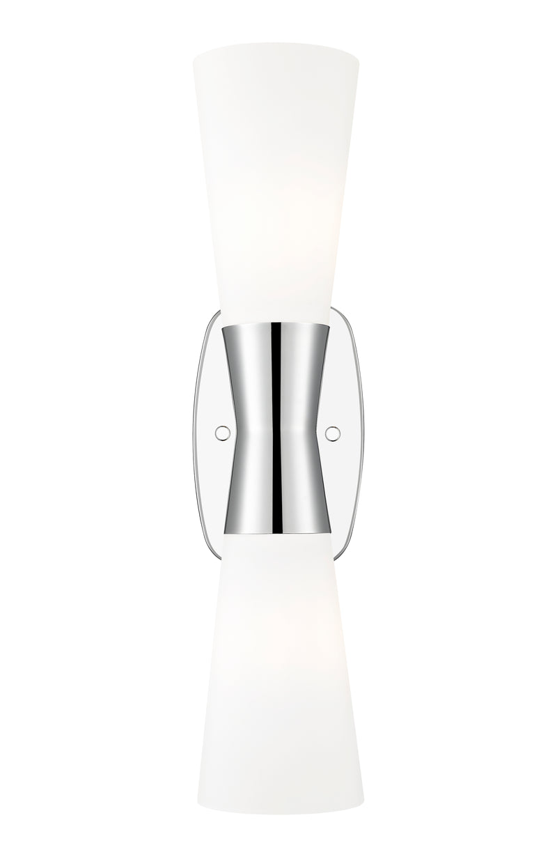 Emrys 2 Light 4.5" Wall Sconce in Polished Nickel