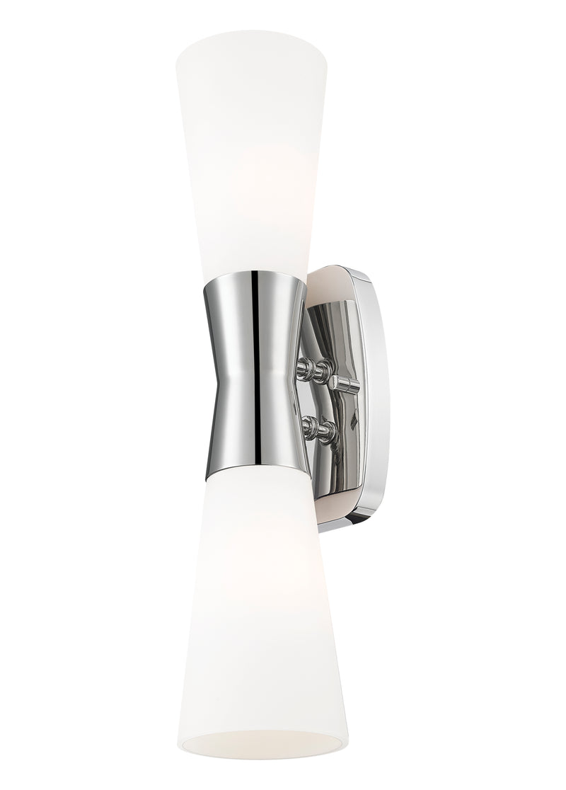 Emrys 2 Light 4.5" Wall Sconce in Polished Nickel