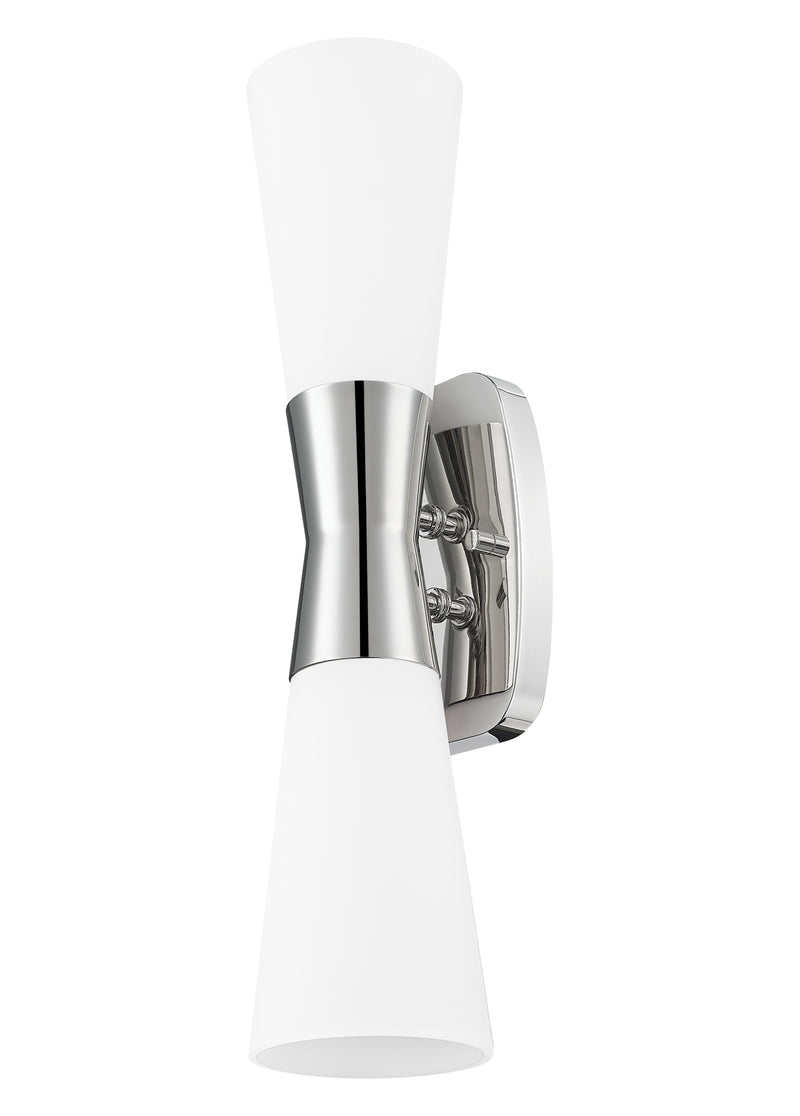 Emrys 2 Light 4.5" Wall Sconce in Polished Nickel