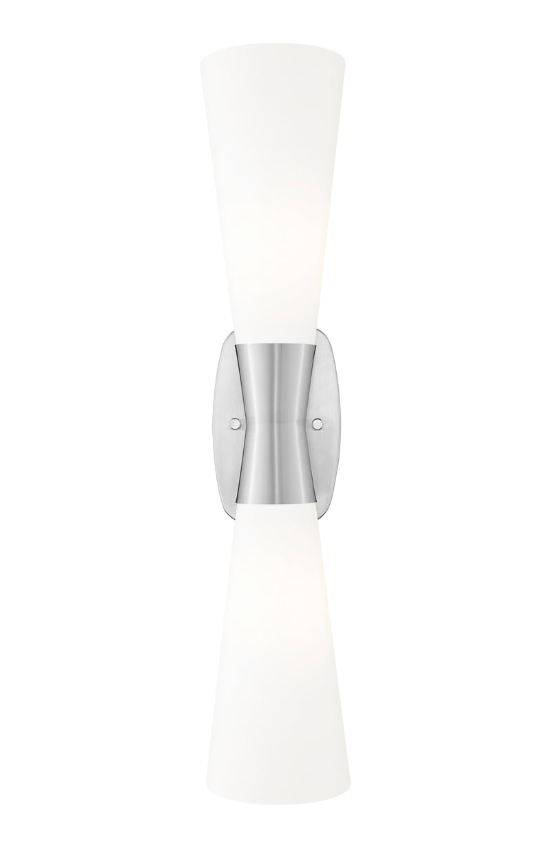 Emrys 2 Light 4.75" Wall Sconce in Brushed Nickel