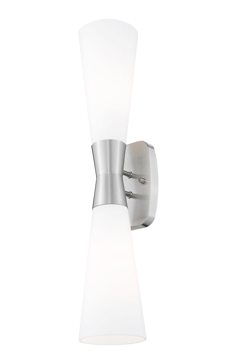 Emrys 2 Light 4.75" Wall Sconce in Brushed Nickel