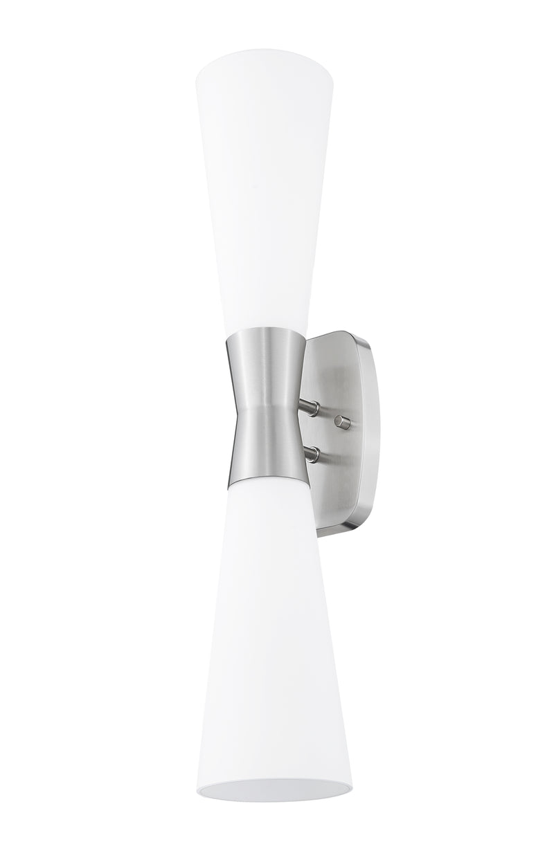 Emrys 2 Light 4.75" Wall Sconce in Brushed Nickel