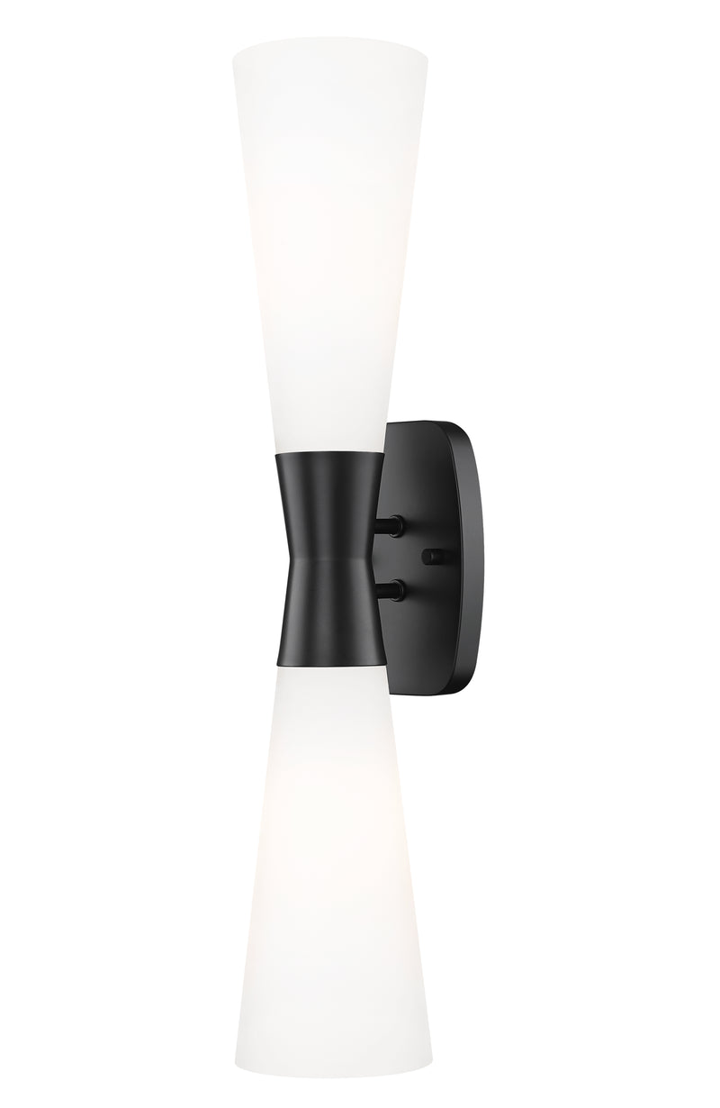 Emrys 2 Light 4.75" Wall Sconce in Matte Black