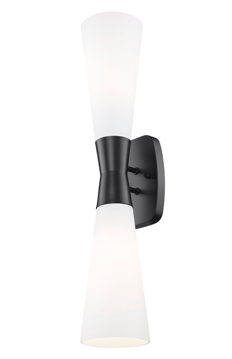 Emrys 2 Light 4.75" Wall Sconce in Matte Black