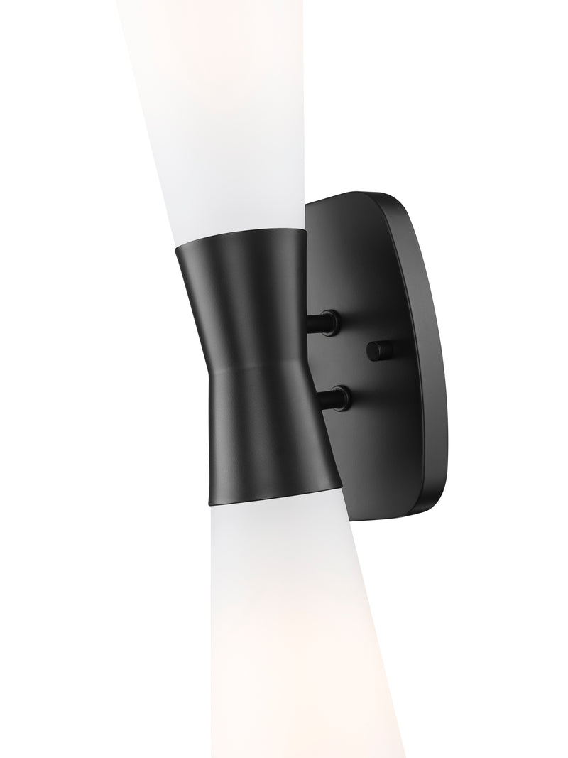 Emrys 2 Light 4.75" Wall Sconce in Matte Black