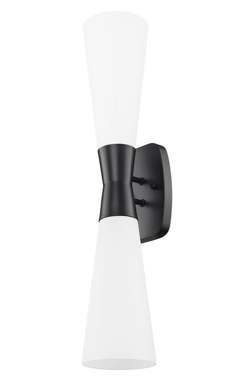 Emrys 2 Light 4.75" Wall Sconce in Matte Black
