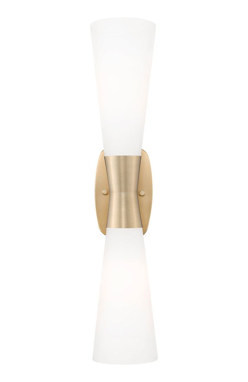 Emrys 2 Light 4.75" Wall Sconce in Modern Gold