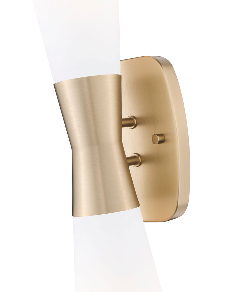 Emrys 2 Light 4.75" Wall Sconce in Modern Gold
