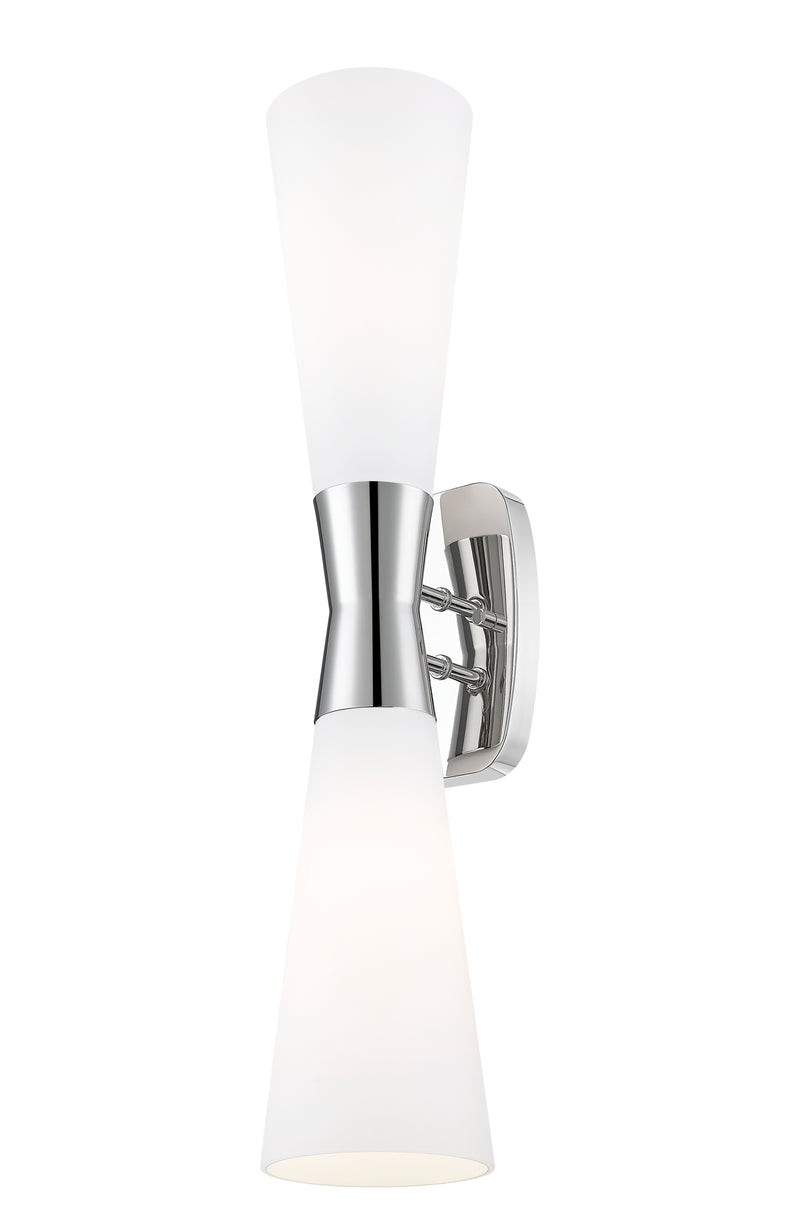 Emrys 2 Light 4.75" Wall Sconce in Polished Nickel