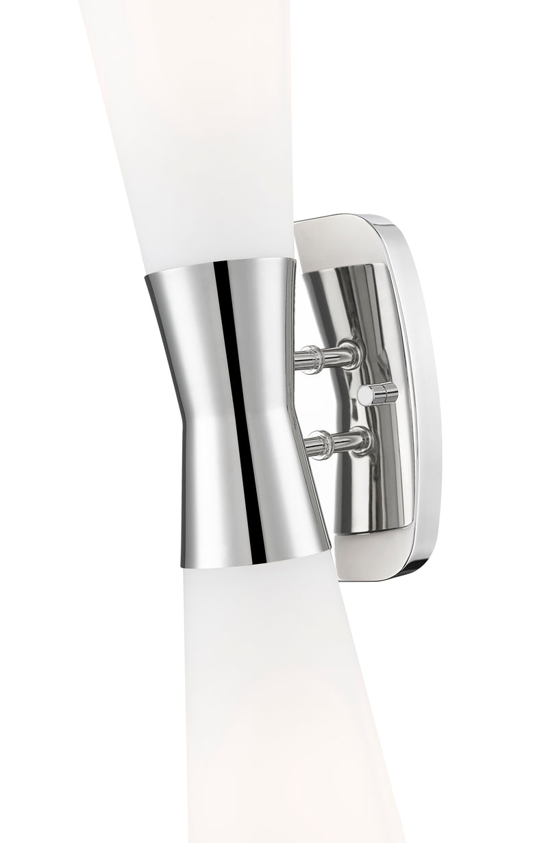Emrys 2 Light 4.75" Wall Sconce in Polished Nickel