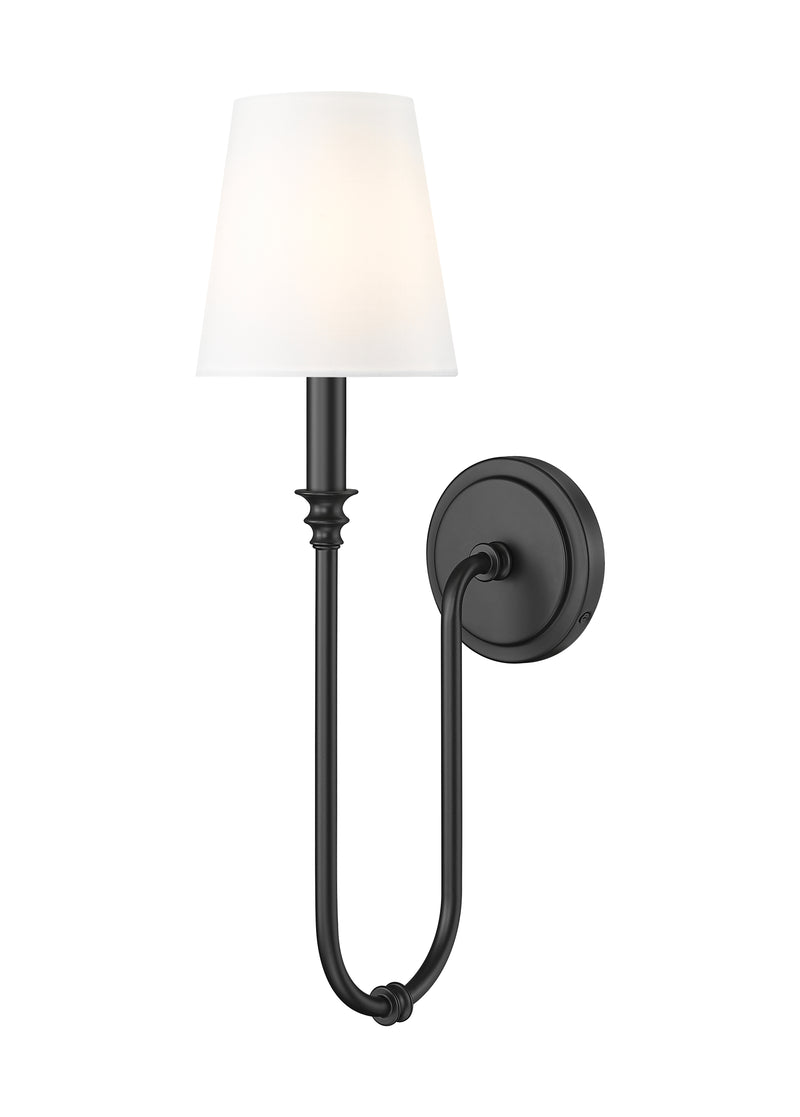 Jisele 1 Light 5.75" Wall Sconce in Matte Black