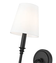 Jisele 1 Light 5.75" Wall Sconce in Matte Black
