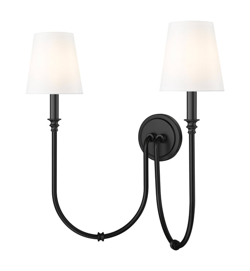 Jisele 2 Light 20" Wall Sconce in Matte Black
