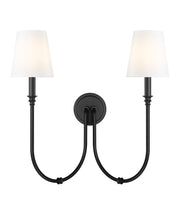 Jisele 2 Light 20" Wall Sconce in Matte Black