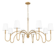 Jisele 8 Light 58.75" Chandelier in Rubbed Brass