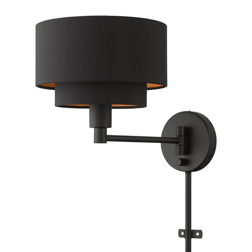Sentosa Swing Arm Wall Lamp in Black