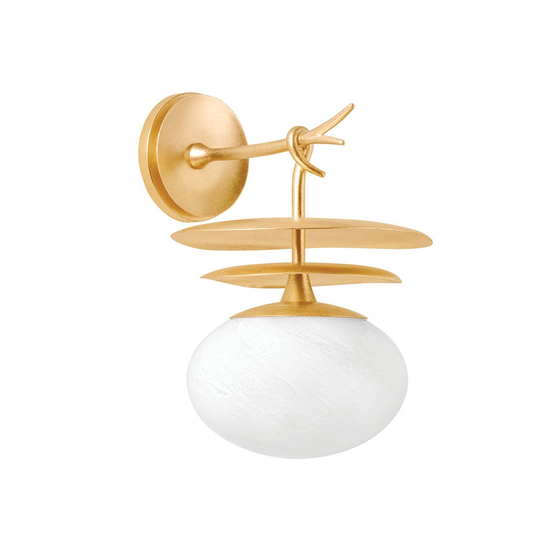 Ceylon Wall Sconce in Vintage Gold Leaf