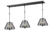Iuka 9 Light 55" Linear Pendant in Bronze