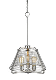 Iuka 3 Light 16" Chandelier in Brushed Nickel
