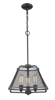 Iuka 3 Light 16" Chandelier in Bronze