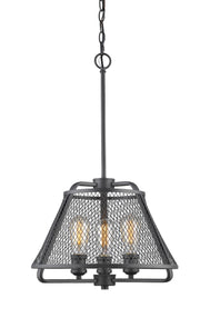 Iuka 3 Light 16" Chandelier in Bronze