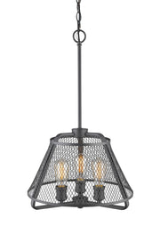 Iuka 3 Light 16" Chandelier in Bronze