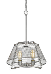 Iuka 4 Light 19" Chandelier in Brushed Nickel