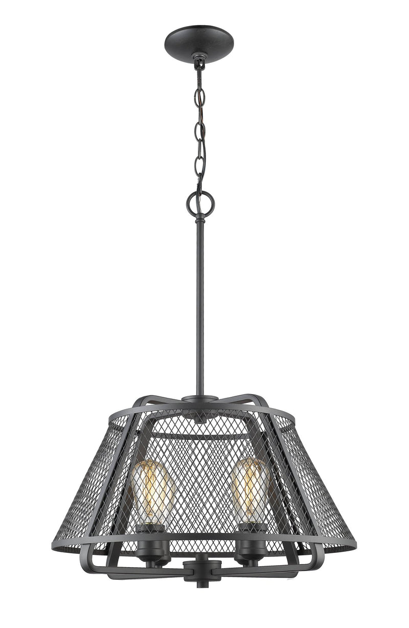 Iuka 4 Light 19" Chandelier in Bronze