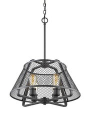Iuka 4 Light 19" Chandelier in Bronze