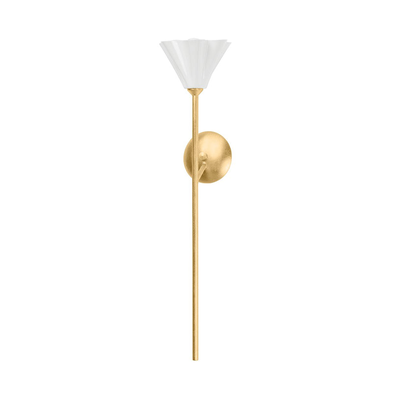 Julieta Wall Sconce in Vintage Gold Leaf