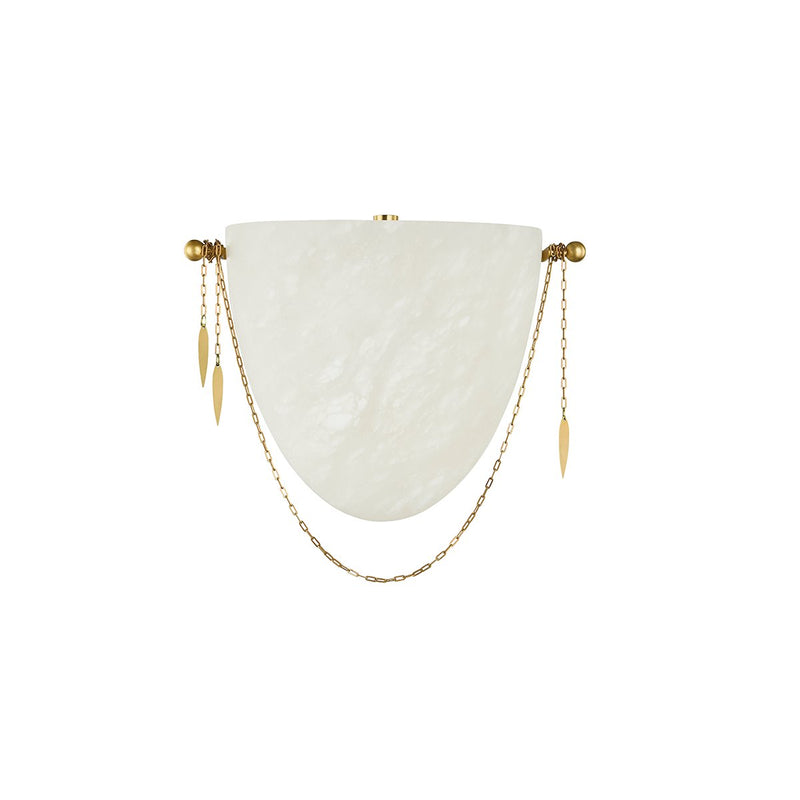 Fabriano Wall Sconce in Vintage Polished Brass