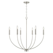Ansley 6-Light Chandelier in Brushed Nickel