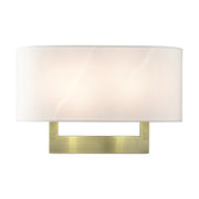 Ada 2-Light Large ADA Wall Sconce in Antique Brass