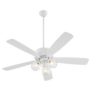 Ovation 52" 5-Blade Ceiling Fan with 3 Light Kit in Studio White