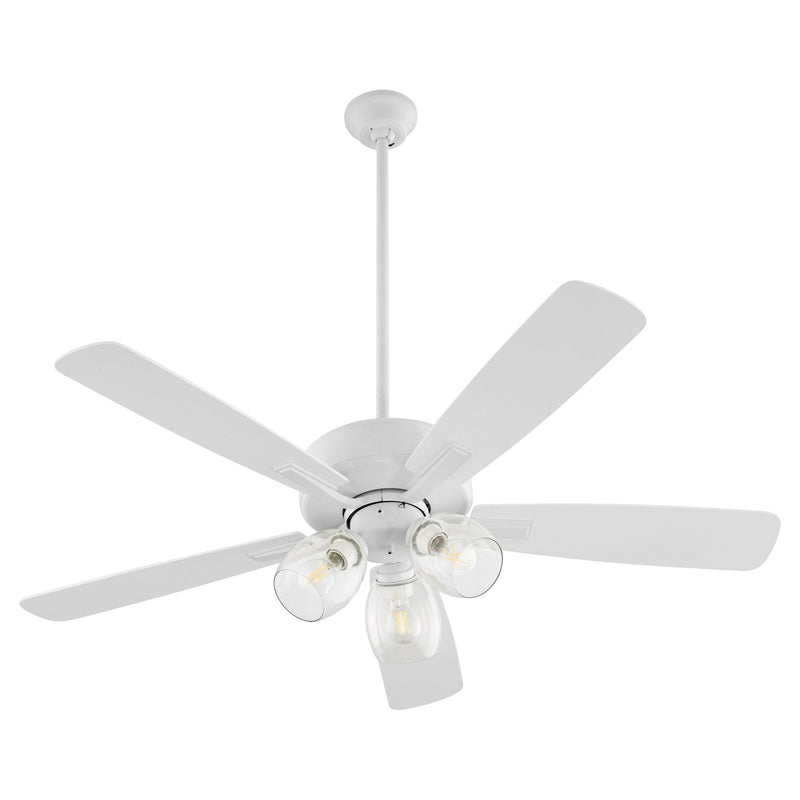 Ovation 52" 5-Blade Ceiling Fan with 3 Light Kit in Studio White