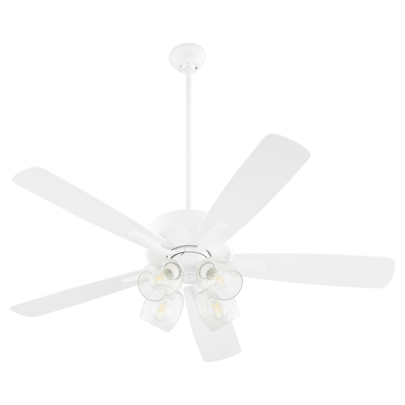 Ovation 52" 5-Blade Ceiling Fan with 4 Light Kit in Studio White