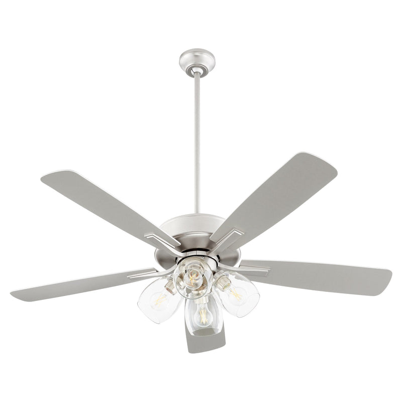 Ovation 52" 5-Blade Ceiling Fan with 4 Light Kit in Satin Nickel