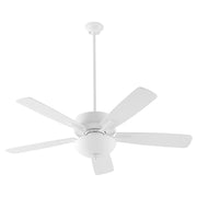 Ovation 52" 5-Blade Ceiling Fan with Bowl Light Kit in Studio White