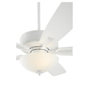 Ovation 52" 5-Blade Ceiling Fan with Bowl Light Kit in Studio White