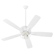 Ovation 52" 5-Blade Ceiling Fan with Bowl Light Kit in Studio White