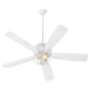Ovation 52" 5-Blade Ceiling Fan with Bowl Light Kit in Studio White
