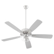 Ovation 52" 5-Blade Ceiling Fan with Bowl Light Kit in Satin Nickel