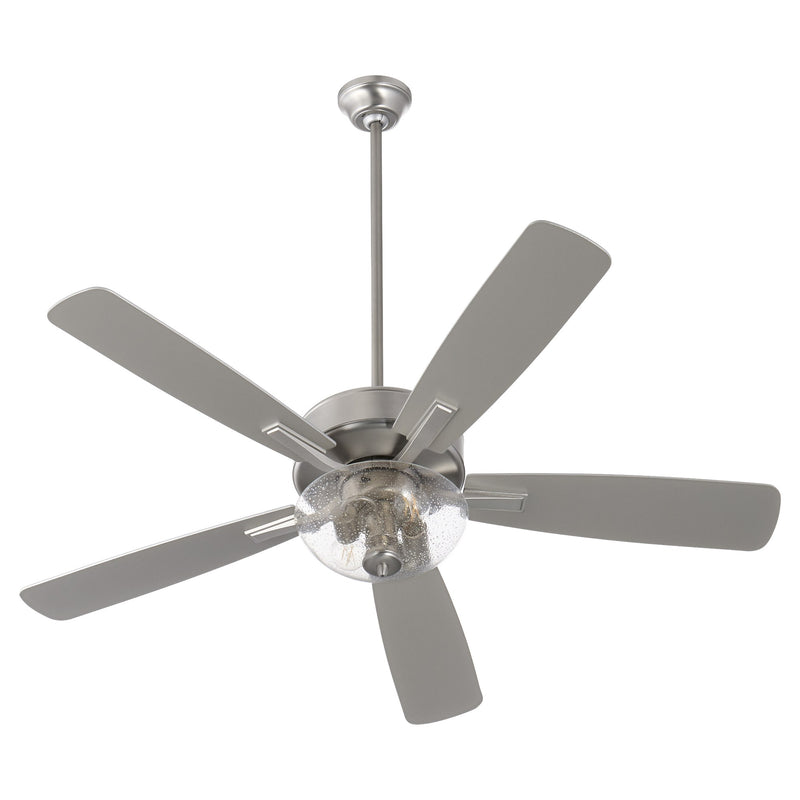 Ovation 52" 5-Blade Ceiling Fan with Bowl Light Kit in Satin Nickel