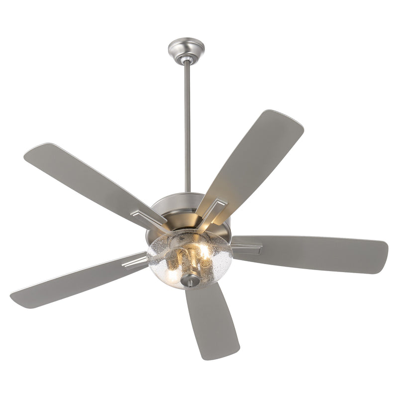 Ovation 52" 5-Blade Ceiling Fan with Bowl Light Kit in Satin Nickel