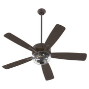Ovation 52" 5-Blade Ceiling Fan with Bowl Light Kit in Oiled Bronze