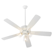 Ovation 52" 5-Blade Ceiling Fan with Multi-Light Kit in Studio White