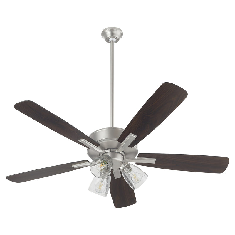 Ovation 52" 5-Blade Ceiling Fan with Multi-Light Kit in Satin Nickel